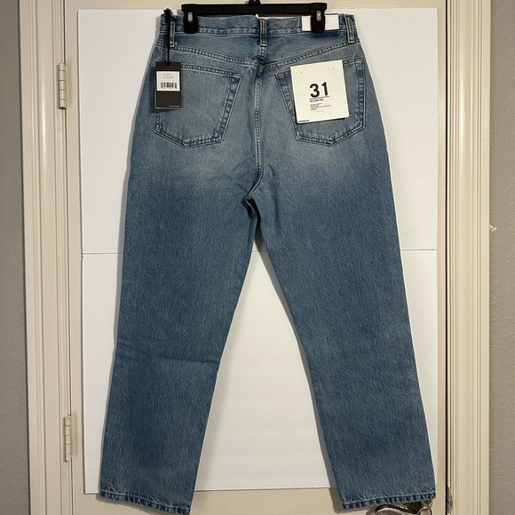 RE/DONE 70s Stove Pipe Jeans Favorite Bleu Sz31 - Picture 3 of 5